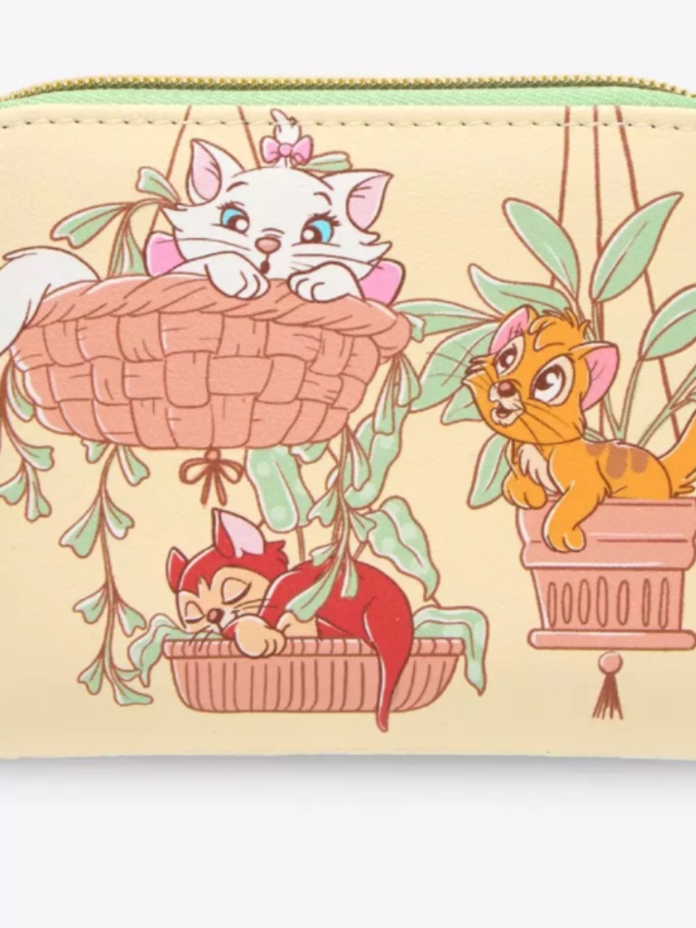 Loungefly Disney Cats & Plants Mini Zipper Wallet